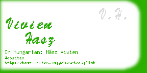 vivien hasz business card