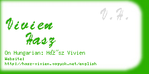 vivien hasz business card